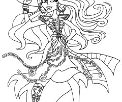 Coloriage pirate Monster High
