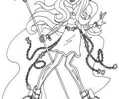 Coloriage Skelita Monster High