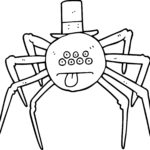 Coloriage araignée Halloween