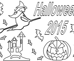 Coloriage halloween 2015