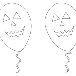 Coloriage halloween ballon