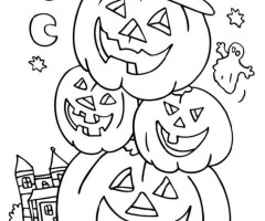 Coloriage dessin halloween