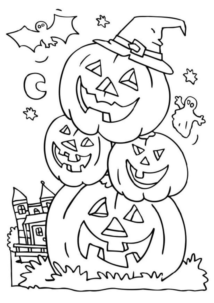 Coloriage dessin Halloween gratuit à imprimer