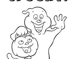 Coloriage fantome Spooky