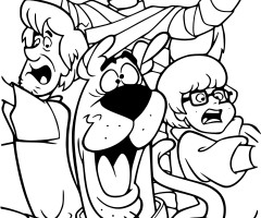 Coloriage Scooby-Doo halloween