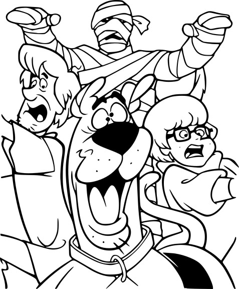 Coloriage Scooby-Doo halloween