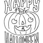 Coloriage joyeux halloween