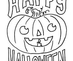 Coloriage joyeux halloween