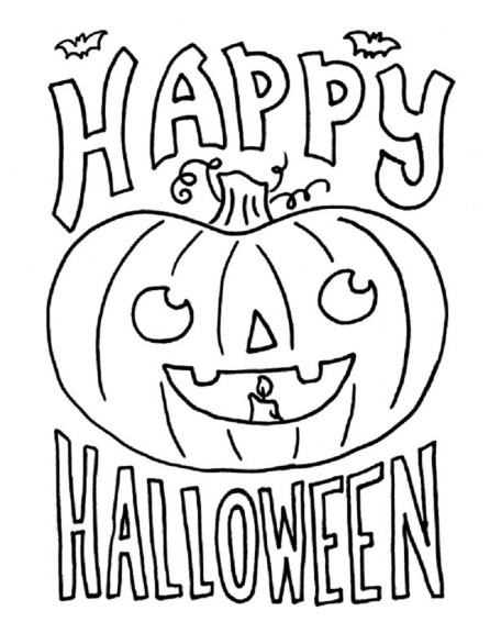 Coloriage joyeux halloween