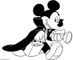 Coloriage Mickey vampire