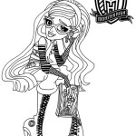 Coloriage Monster High Ghoulia