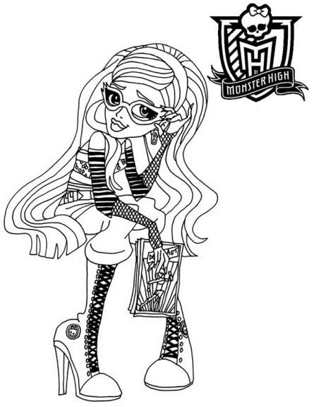 Coloriage Monster High Ghoulia