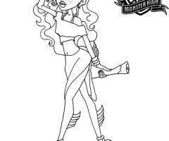 Coloriage Monster High Lagoona