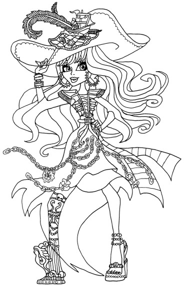 Coloriage pirate Monster High