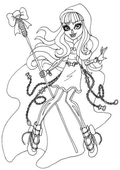 Coloriage Skelita Monster High