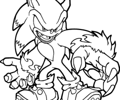 Coloriage Sonic halloween