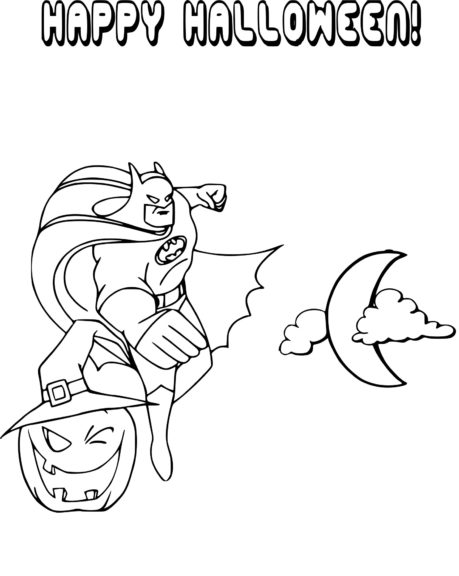 Coloriage Batman Halloween